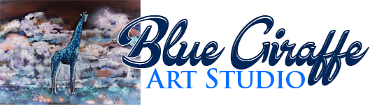 Art Studio Blue Giraffe Logo